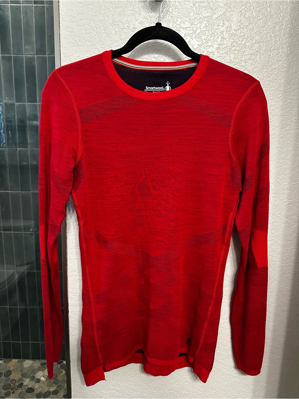 SMARTWOOL Women’s Red Merino Base Layer Long Sleeve Shirt
